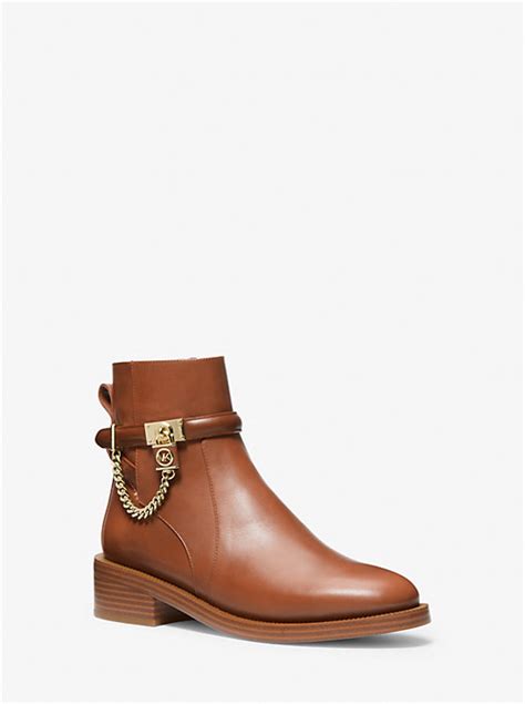 michael kors hamilton boots canada|Hamilton Embellished Leather Ankle Boot .